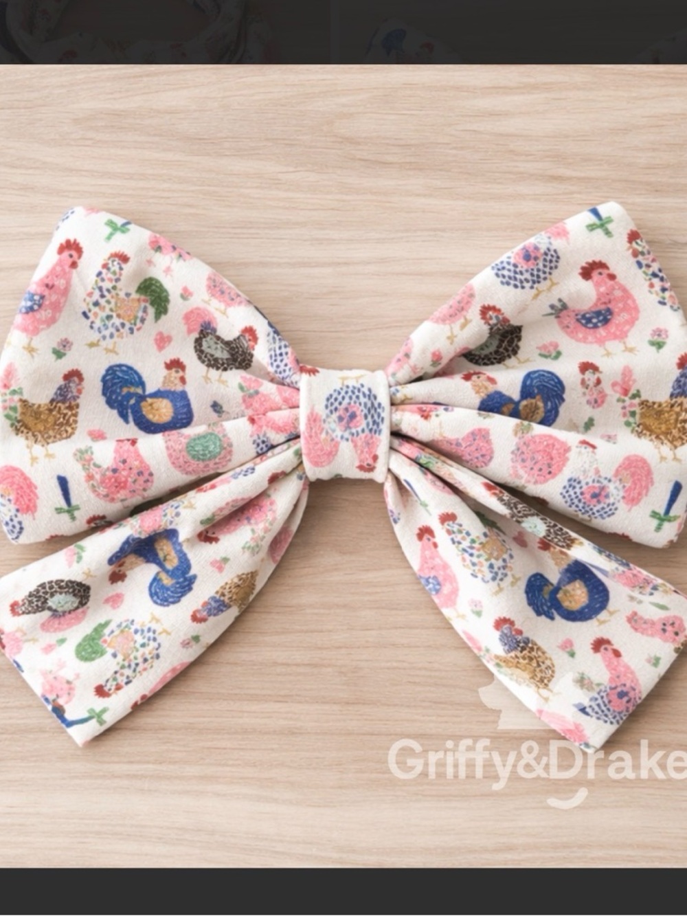 Fancy Flock 🐓Griffy & Drake Pet Bow 🐾 - Picture 2 of 7